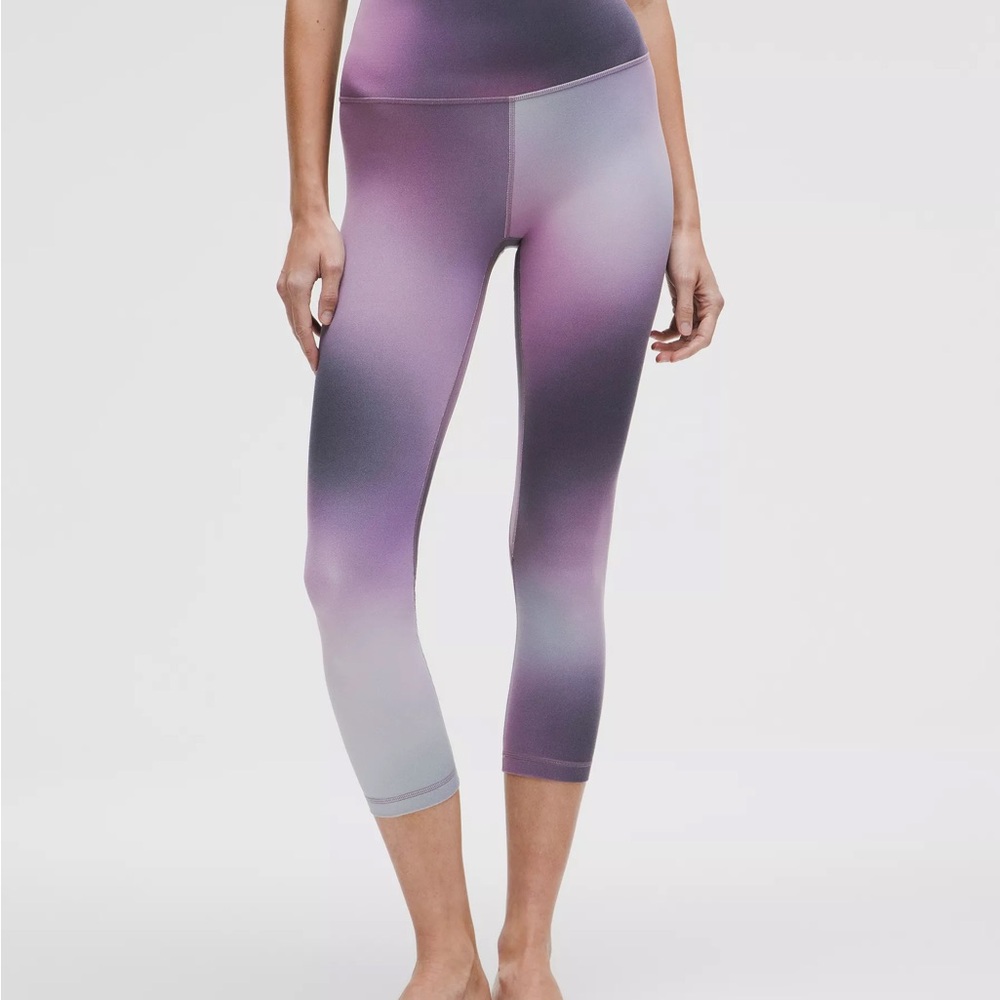 lululemon athletica Align high rise crop 23” Purple and Gray Ombre Leggings